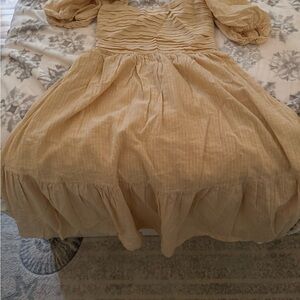 Abercrombie & Fitch Asymmetrical Cream Dress